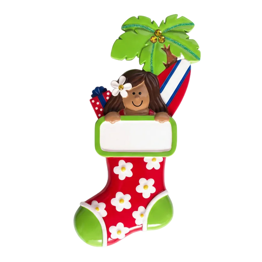109N: Tropical Surfer Girl Stocking