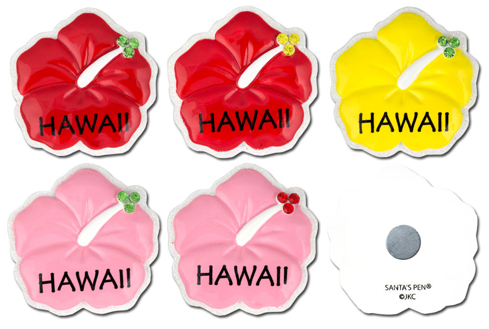 126HM: Hibiscus "HAWAII" Magnet