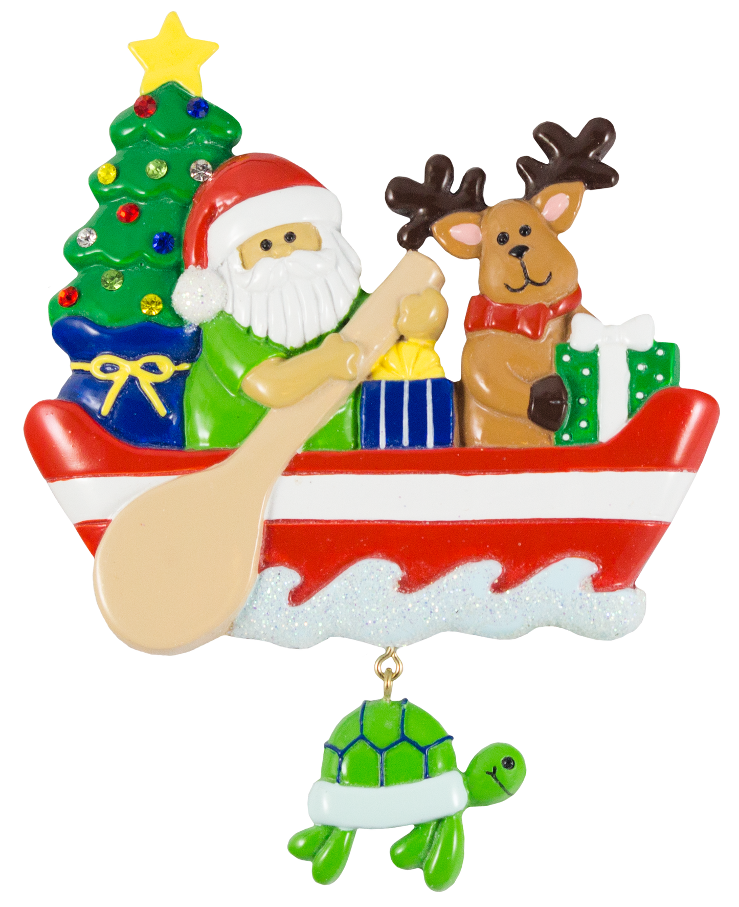 180T: Santa Canoe w/ Turtle