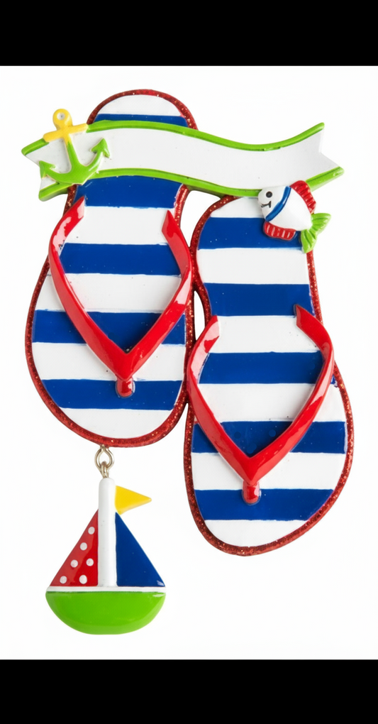 KK429: NAUTICAL FLIP FLOP