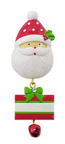 200: Santa Face Pin w/ Velvet Pouch - 12 Pack