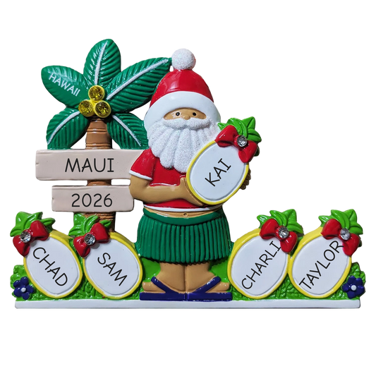 315: Pineapple Family of 5 Tabletop Ornament