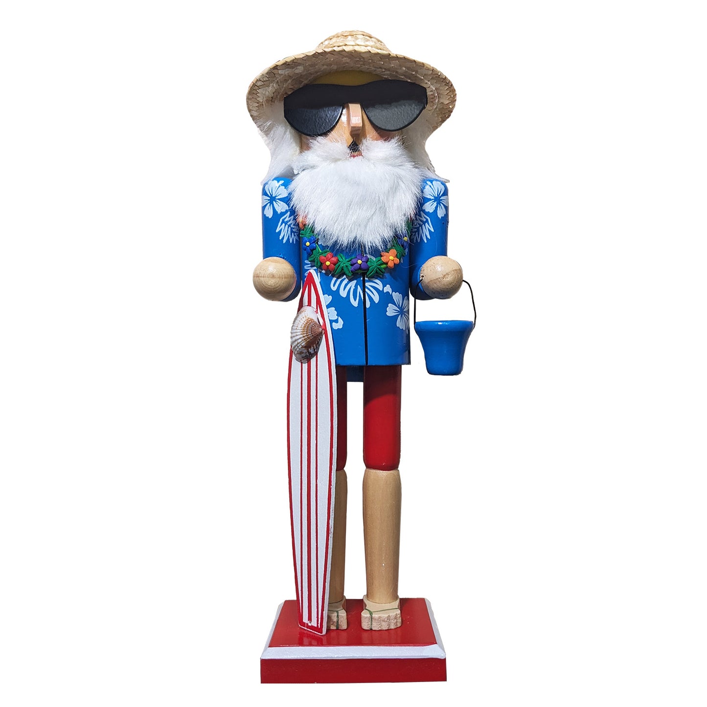 BOW104: Santa Surfboard Nutcracker - Shipping Included!