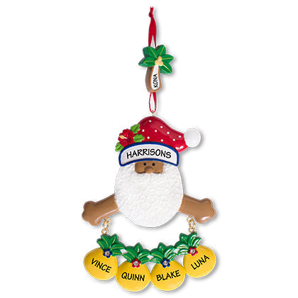 CR184N: New Tropical Santa w/ 4 Pineapples