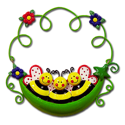 CR433: 3 BEES IN A POD