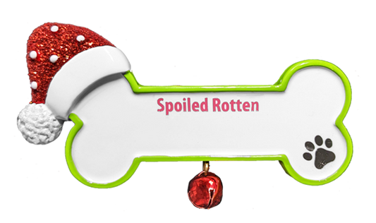 CR515: Dog Bone W/ Santa Hat