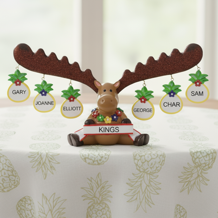 LR306T: Tropical Moose Figurine - Family 6