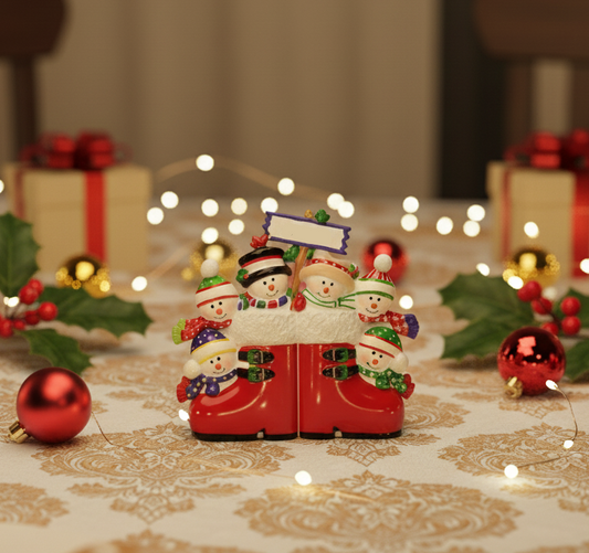 CR446: RED SNOWMAN BOOTS FAMILY-6