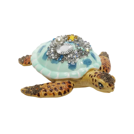 HZZ105: Blue Glass Turtle - 12 Pack
