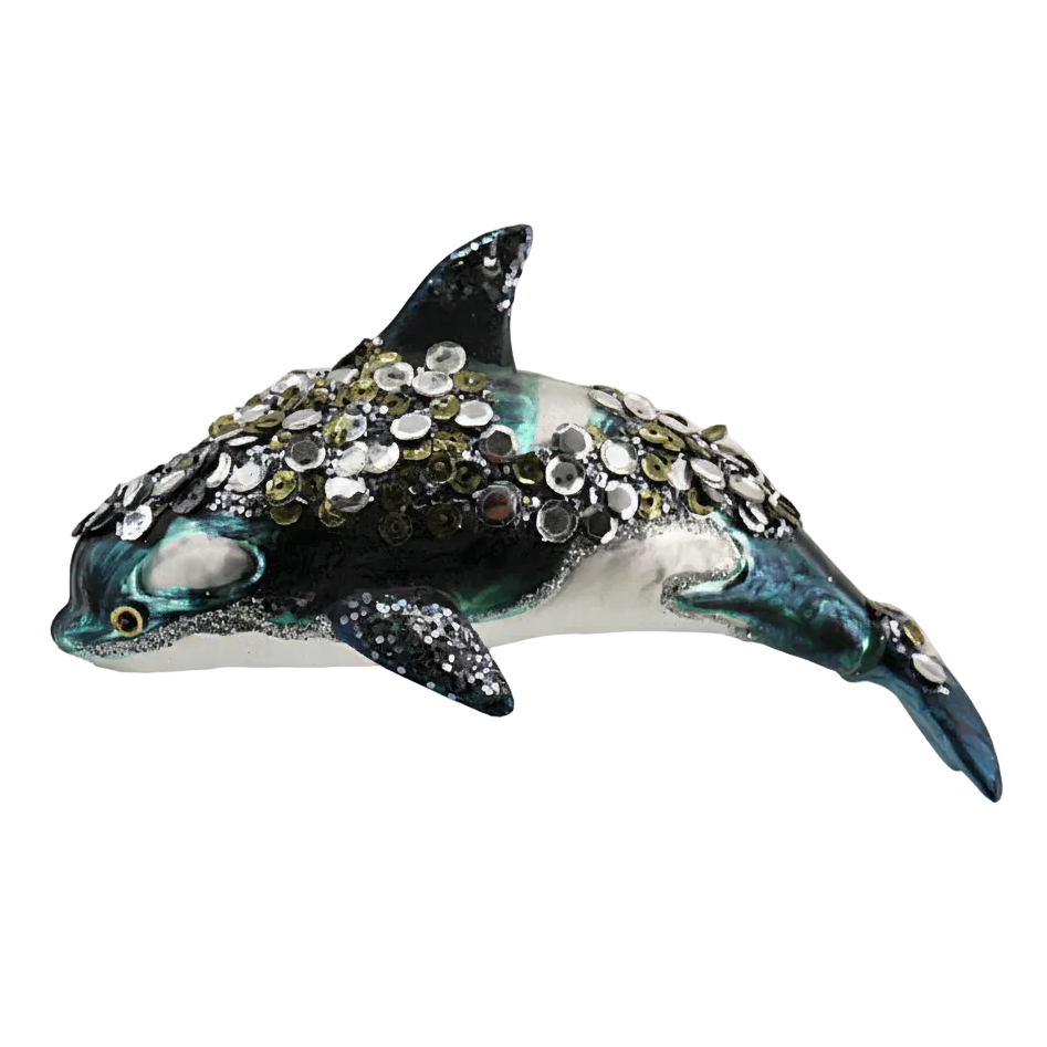 HZZ139: Glass Beaded Orca