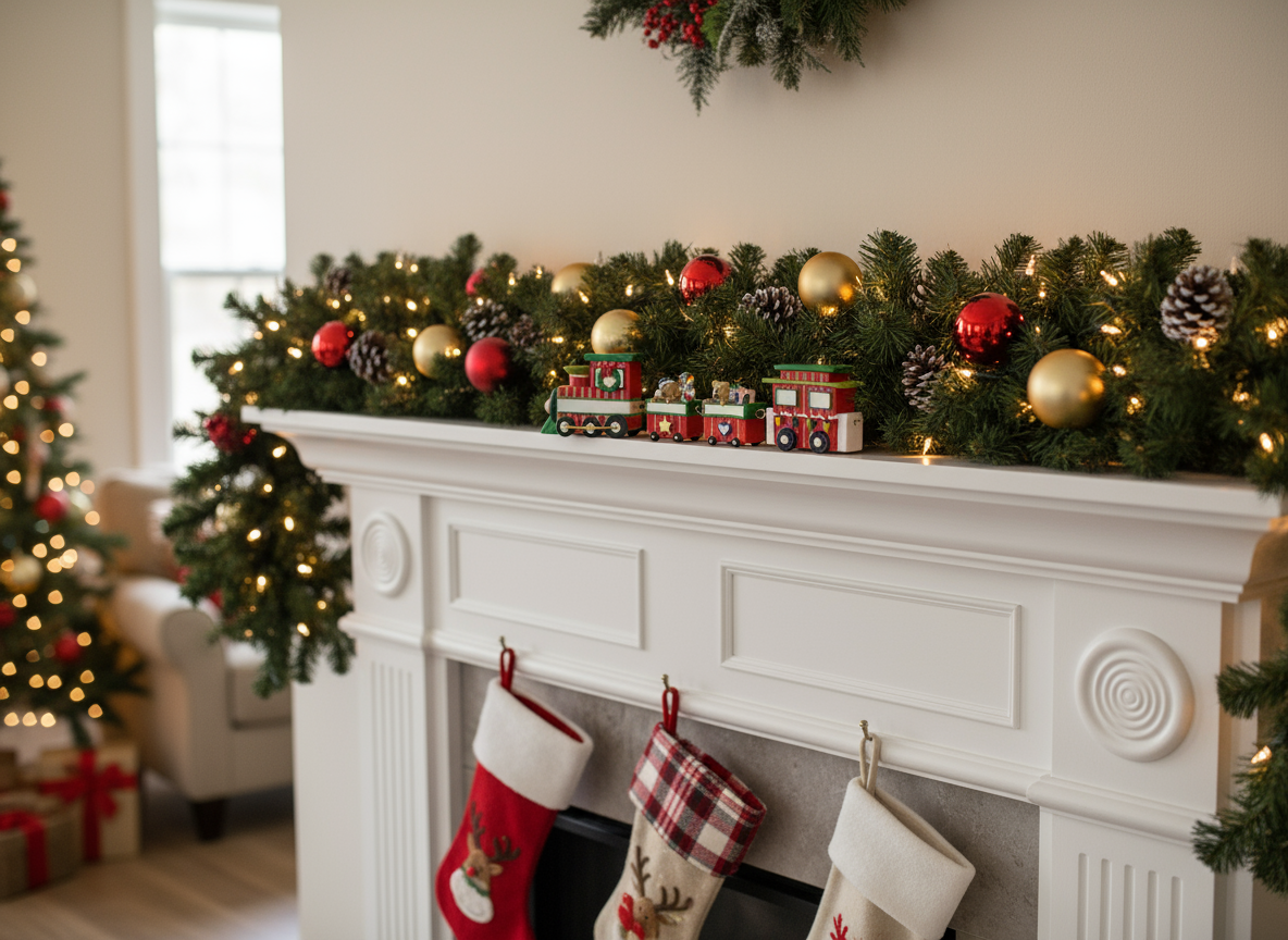 LR109N_LR209: Tabletop Train Set + 2 Train Carts (4-piece set)