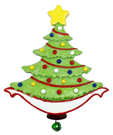 LR112: Tree w/ Banner & Bear Gift Box Components (5)