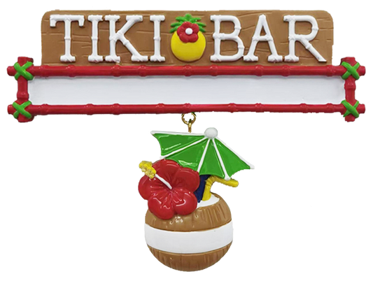 LR130T: Tiki Bar Sign w/ Coconut Drink