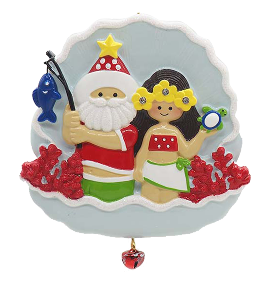 LR133: Santa Scallop w/ Girl