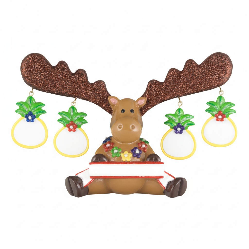 LR304T: Tropical Moose Figurine - Family 4