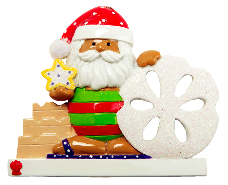 NT116E: BEACH SANDDOLLAR SANTA