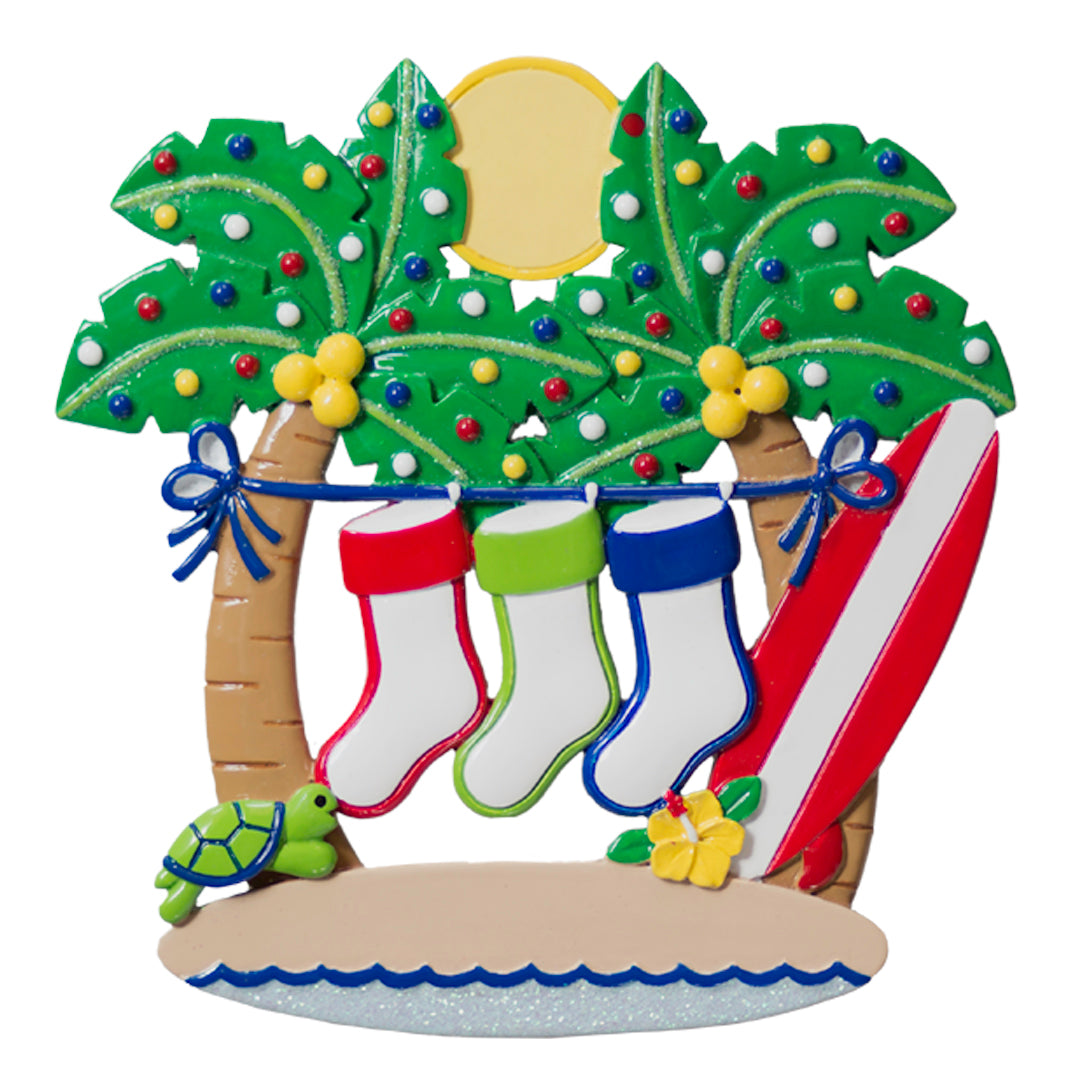 NT183: Palm Trees with Stockings - Family-3