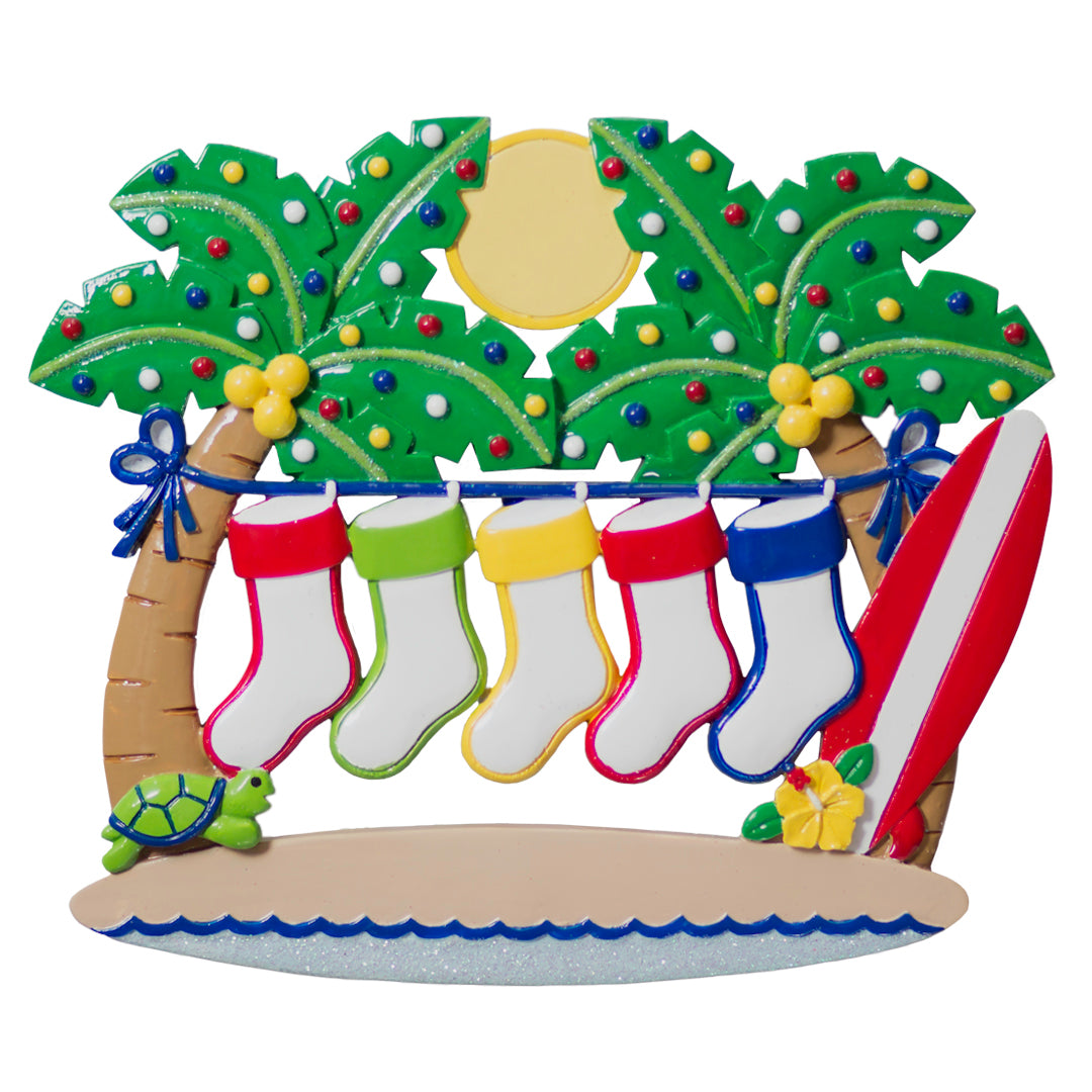 NT185: Palm Trees with Stockings - Family-5