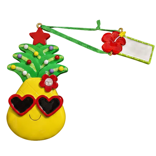 NT337T: Christmas Pineapple W/ Tag