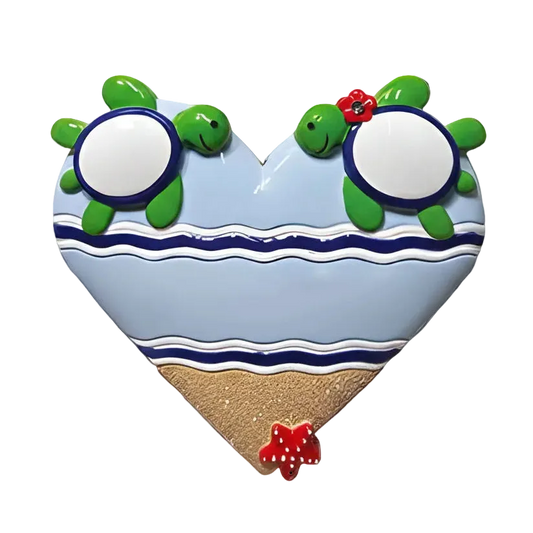NT371: Sea Turtle Heart Couple