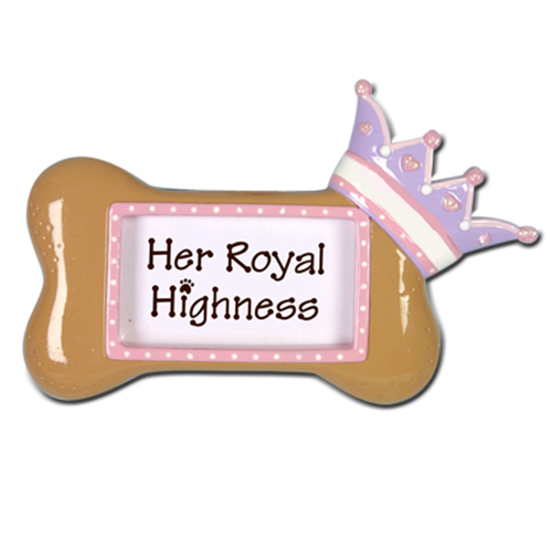 PF33: DOG BONE W/ CROWN GIRL FRAME