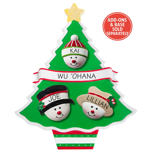 WA114: ADD-ON CHRISTMAS TREE w/ EASEL BACK
