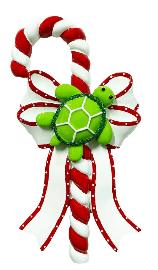 CAN256: Sea Turtle Candy Cane