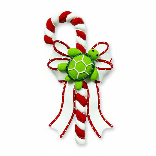 CAN256: Sea Turtle Candy Cane