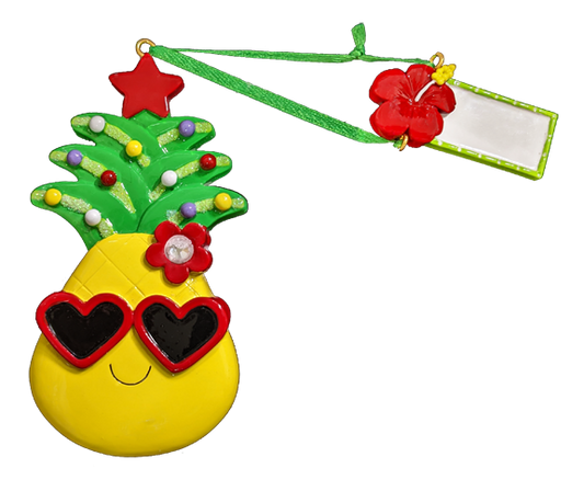 NT337T: Christmas Pineapple W/ Tag