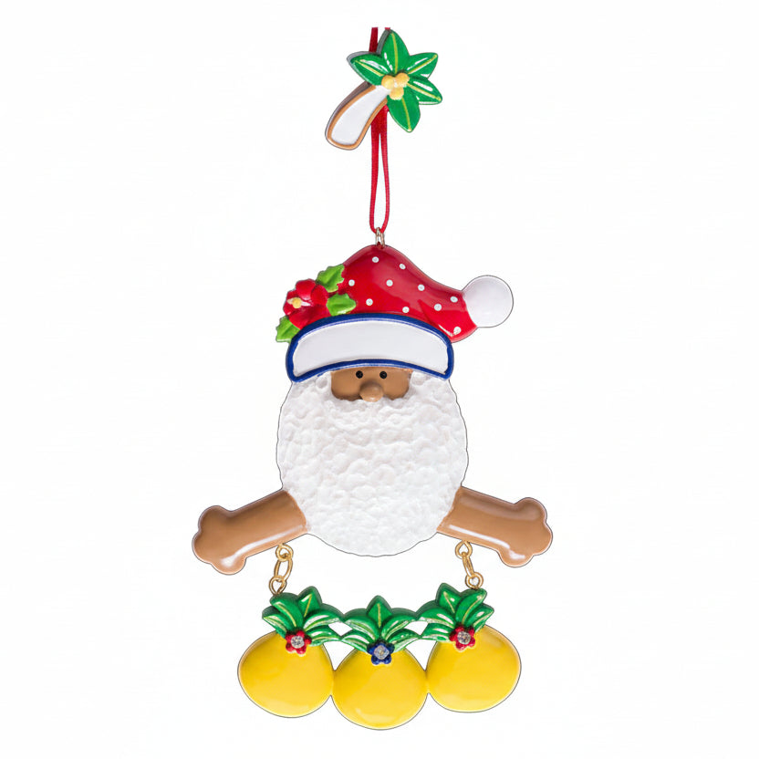 CR183N: New Tropical Santa w/ 3 Pineapples