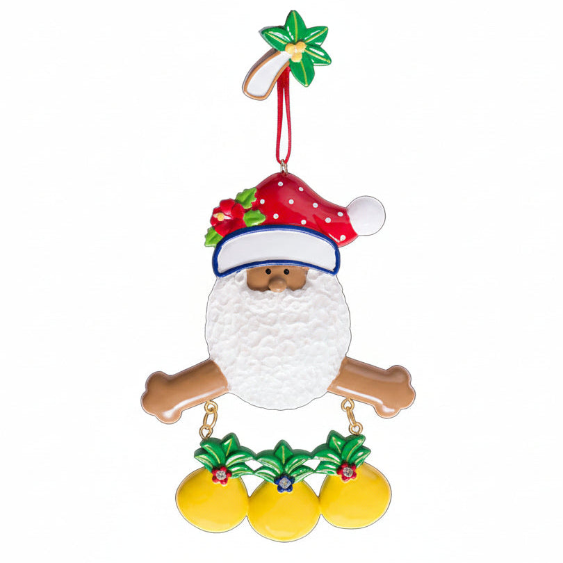 CR183N: New Tropical Santa w/ 3 Pineapples - 12 Pack
