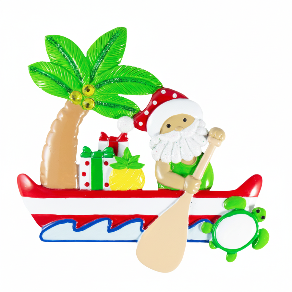 NT301: Santa Canoe Paddler