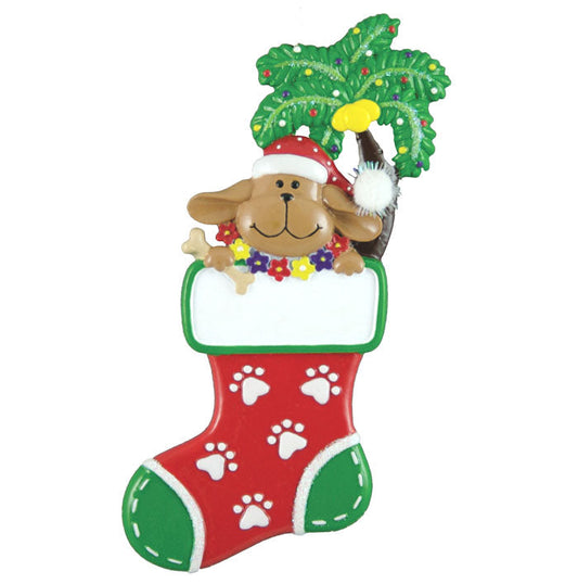 TROPICAL DOG STOCKING