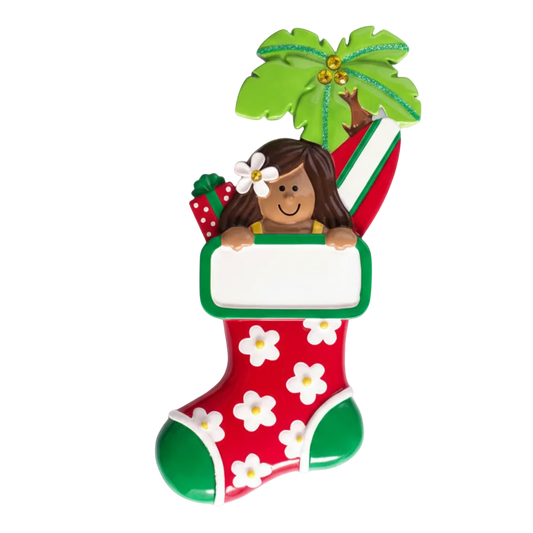 109N: Tropical Surfer Girl Stocking