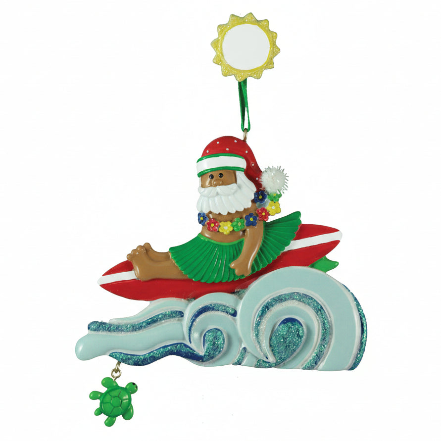 114: Santa on Surfboard - 12 Pack