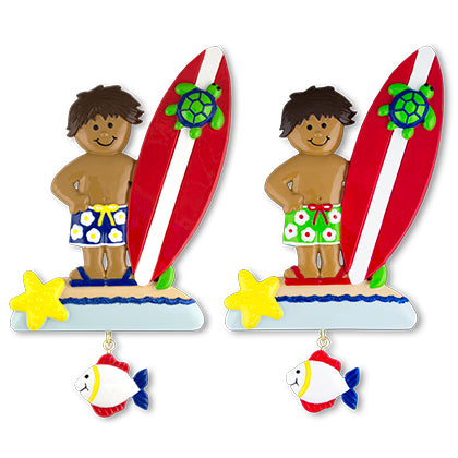 117N: Surfer Boy Ornament