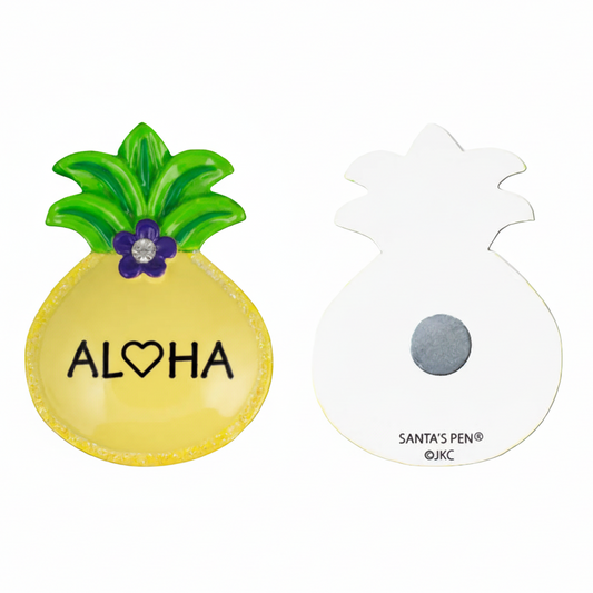 127AM: Pineapple "ALOHA" Magnet