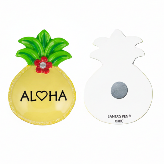 127AM: Pineapple "ALOHA" Magnet