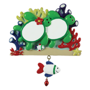 Sea Turtle Couple Linking Base Ornament