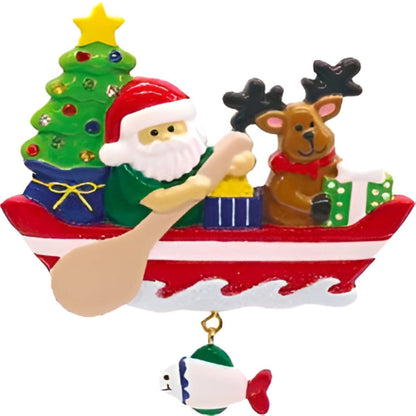 180N: Santa Canoe w/ Fish