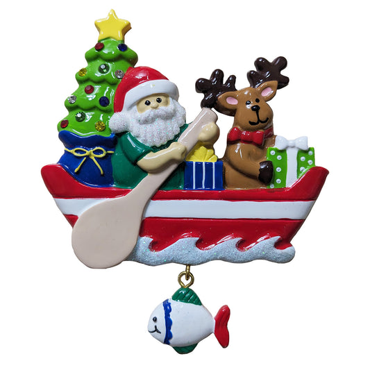 180N: Santa Canoe w/ Fish