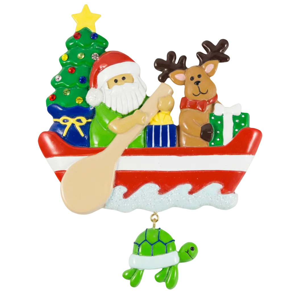 180T: Santa Canoe w/ Turtle - 24 Pack