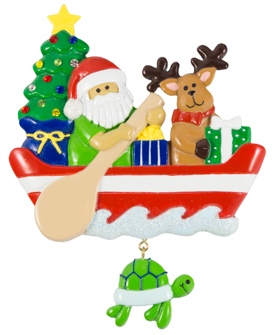 180T: Santa Canoe w/ Turtle
