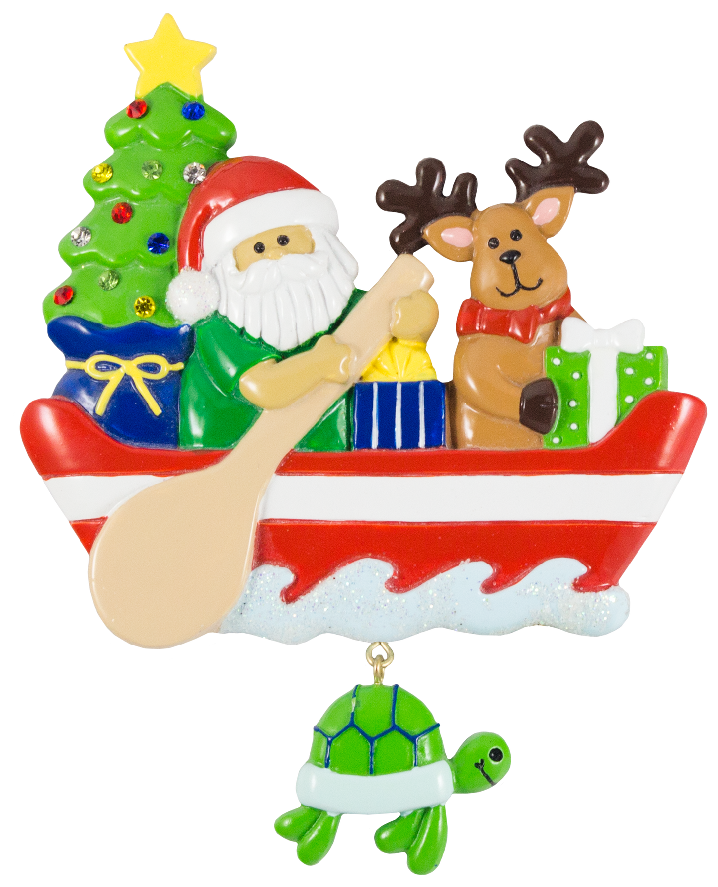 180T: Santa Canoe w/ Turtle