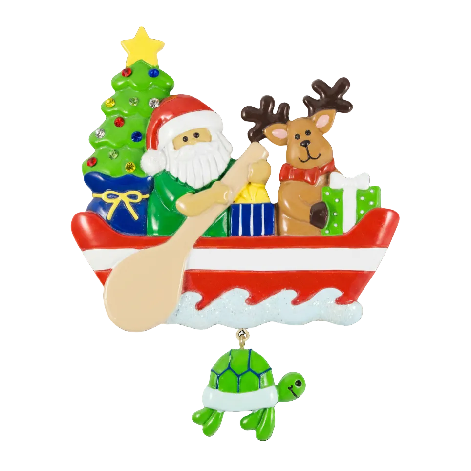 180T: Santa Canoe w/ Turtle - 24 Pack