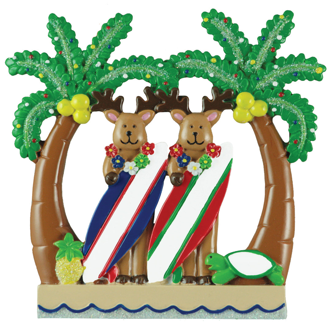192: Reindeer Surfboard Family of 2 - 12 Pack