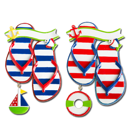 KK429: NAUTICAL FLIP FLOP