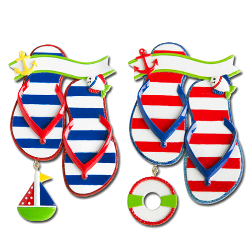 KK429: Nautical Flip Flop