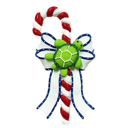 CAN256: Sea Turtle Candy Cane