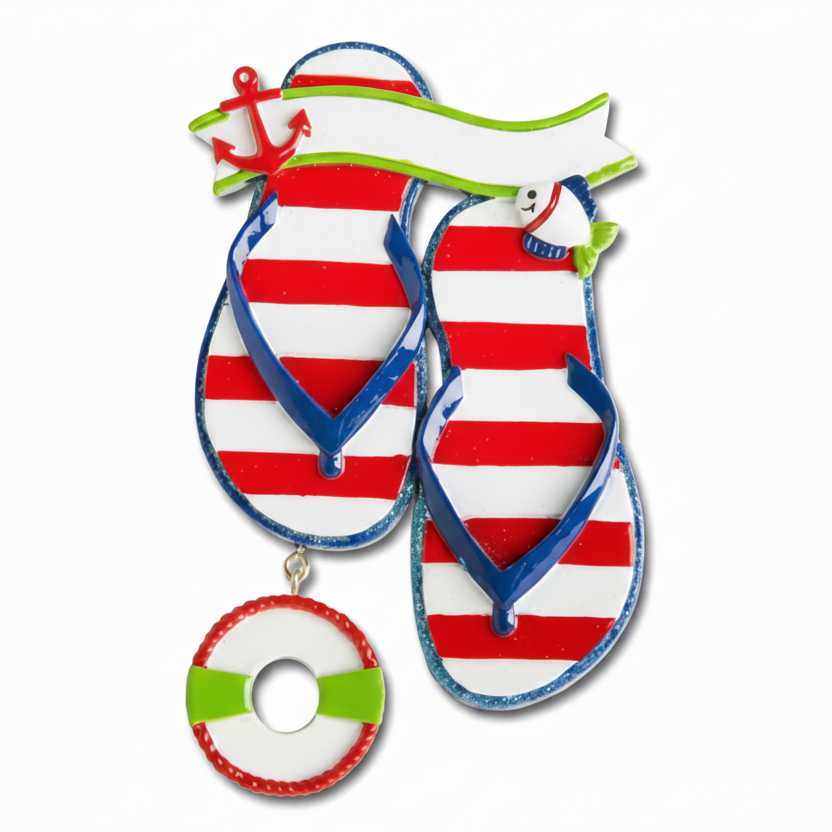 KK429: Nautical Flip Flop